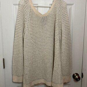 NWOT Lane Bryant Sparkly Crochet Sweater